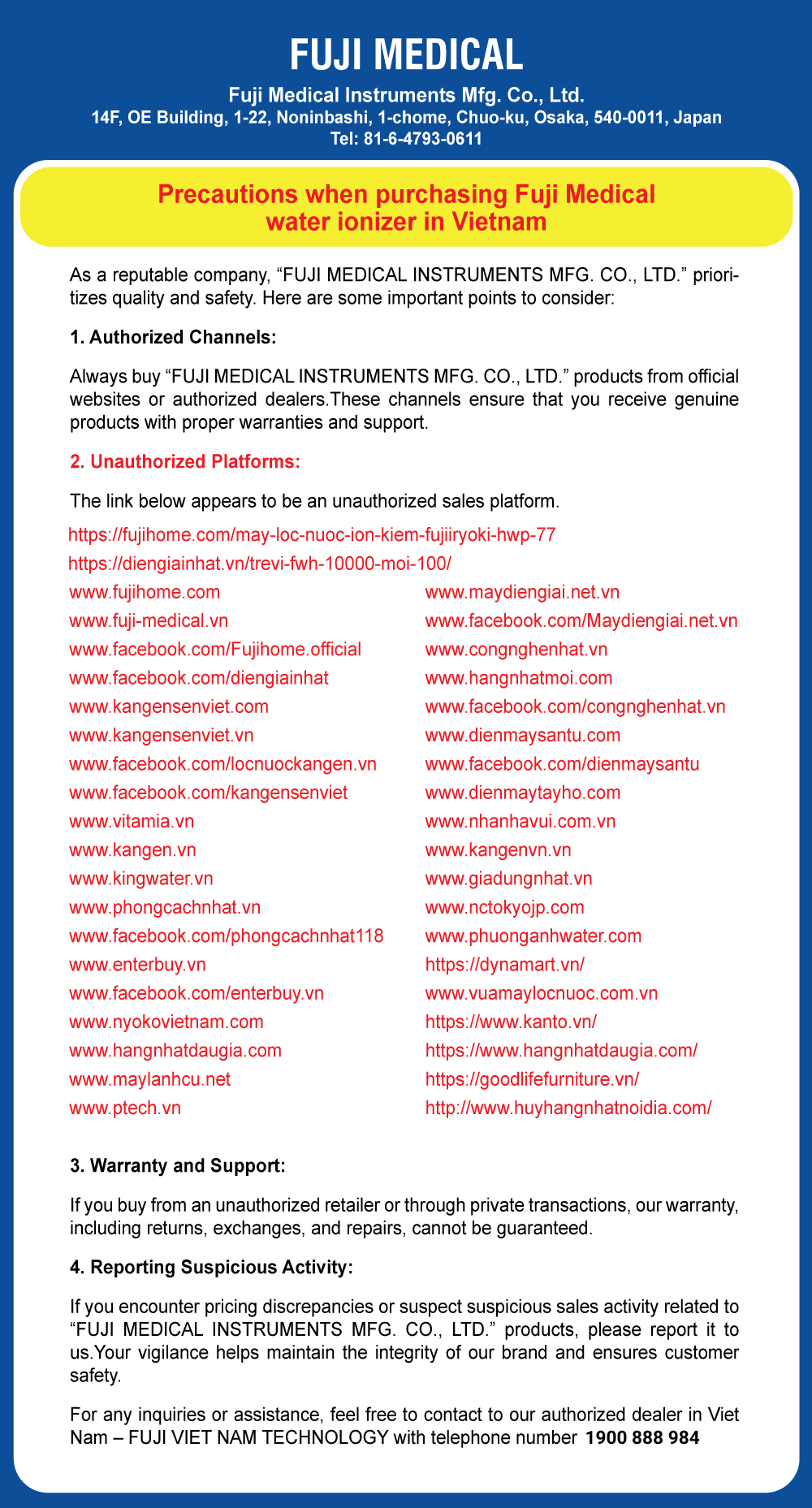 Fuji canh bao 1 fuji medical Fujiiryoki Official - Website Fujiiryoki chính thức tại Việt Nam