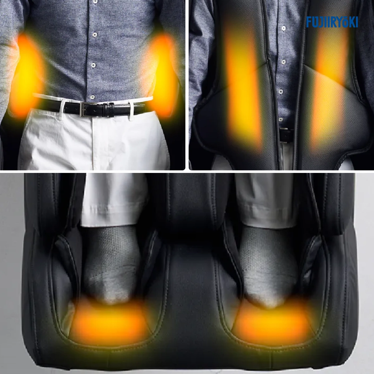 Ghế Massage Cao Cấp Nhật Bản AI Fujiiryoki Cyber-Relax JP-4000 (Bọc Da Thật)