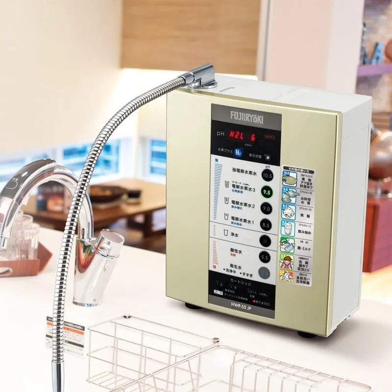 Fujiiryoki HWP-55 – Máy lọc nước iON kiềm giàu Hydro Từ Nhật Bản