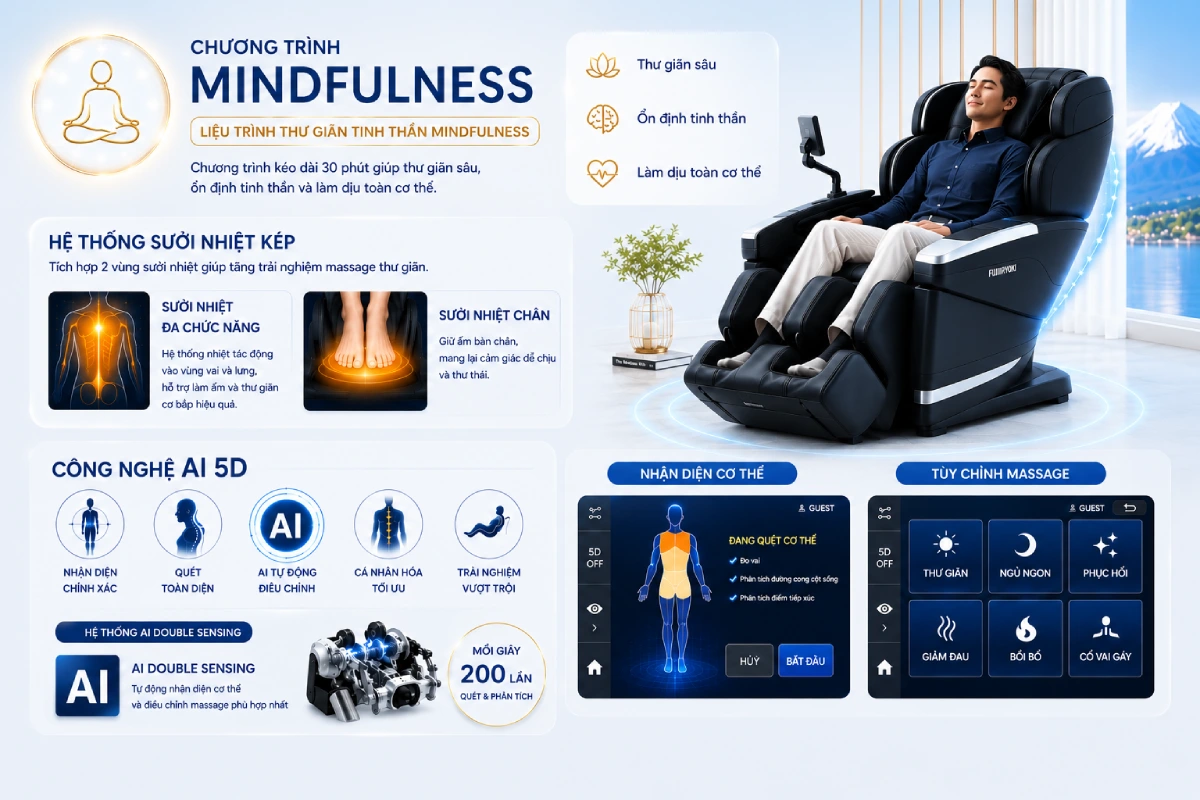 Màn hình điều khiển của ghế massage Fujiiryoki Cyper Relax JP-4000