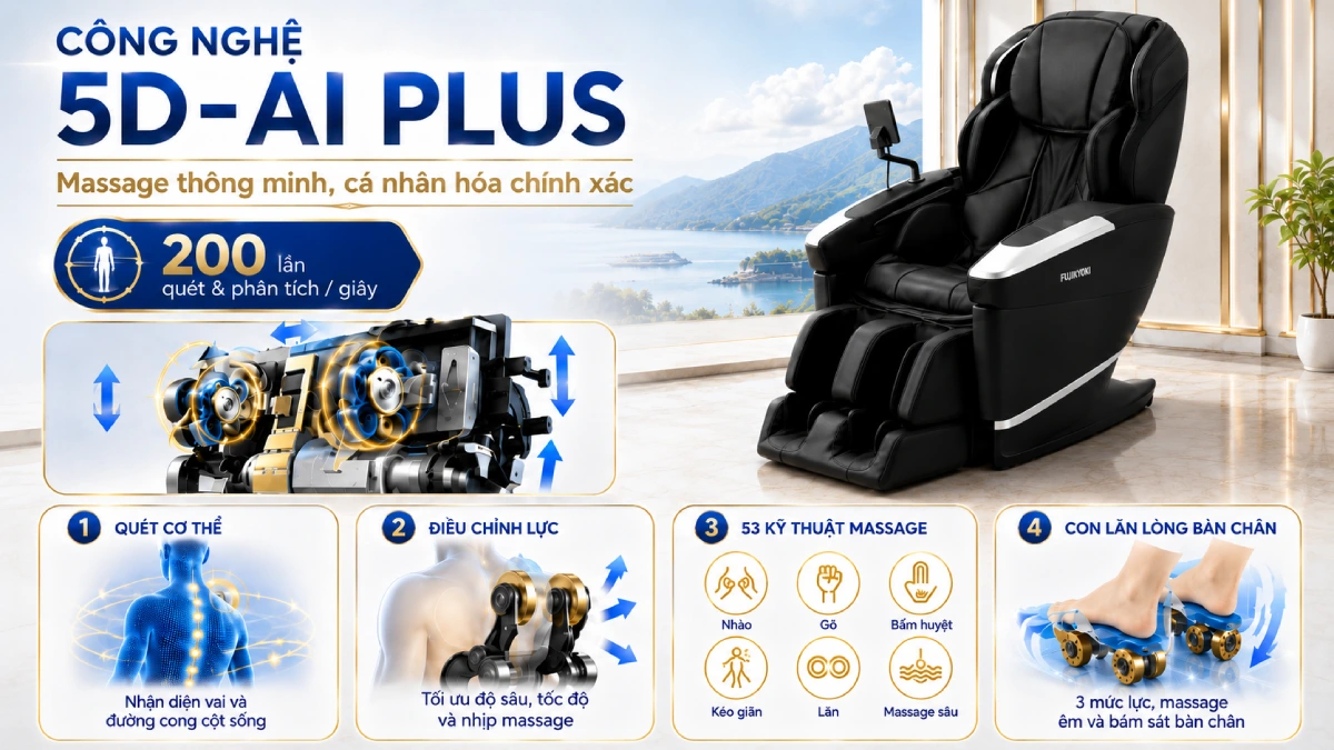 ghe massage nhat ban cao cap fujiryoki jp4000 so huu cong nghe 5D AI Fujiiryoki Official - Website Fujiiryoki chính thức tại Việt Nam