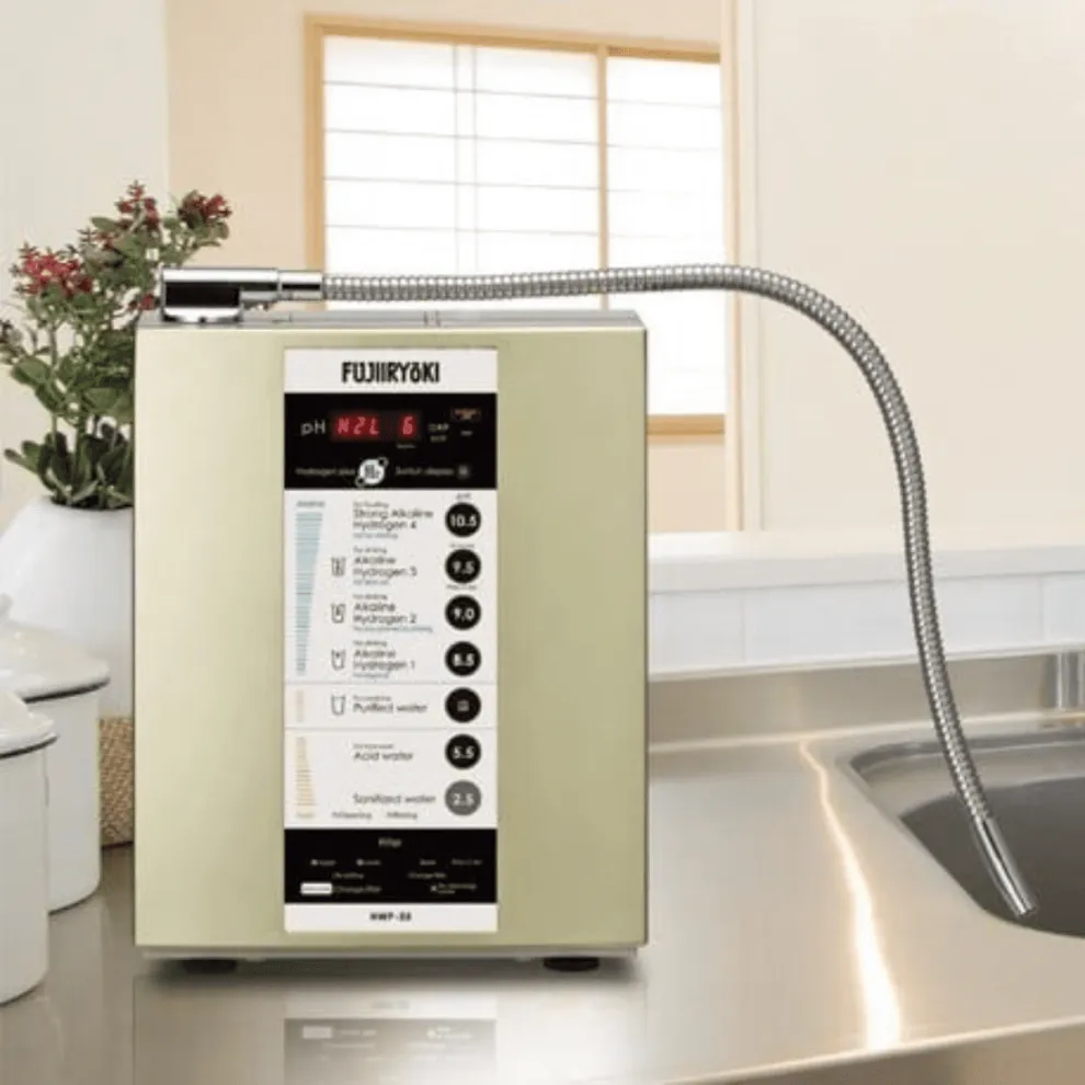 Fujiiryoki HWP-55 – Máy lọc nước iON kiềm giàu Hydro Từ Nhật Bản
